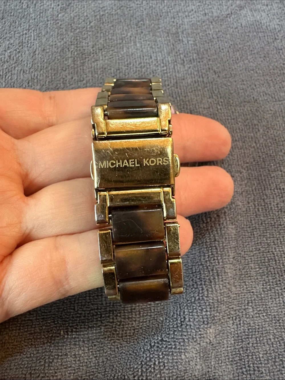 Michael Kors Gold & Tortoise Shell Watch